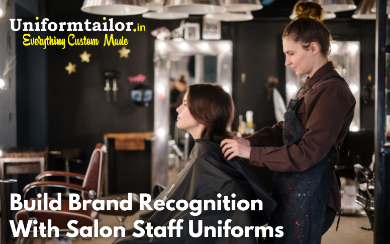 salon staff uniforms with company logo