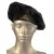 Cafe Curve Custom Beret Cap Black