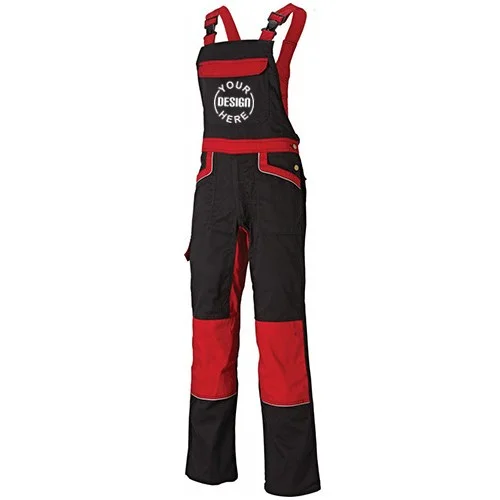 DuraPro Red Black Workwear Dungaree