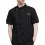 ActiveFit Half Sleeve Black Chef Coat 