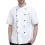 ActiveFit Half Sleeve Black Chef Coat 