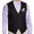 Personalized Waiter Waist Coat Black