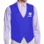 Personalized Waiter Waist Coat Blue