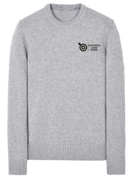Gray Round Neck Sweater