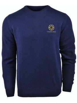 Navy Blue Round Neck Sweater