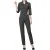 Wrap Style Workwear Set  Black