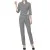 Wrap Style Workwear Set  Dark Gray