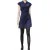 LuxeWrap Spa Tunic Navy Blue