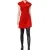 LuxeWrap Spa Tunic Red