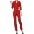 Wrap Style Workwear Set  Red