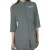 Elegant Zip-Front Salon Tunic Gray