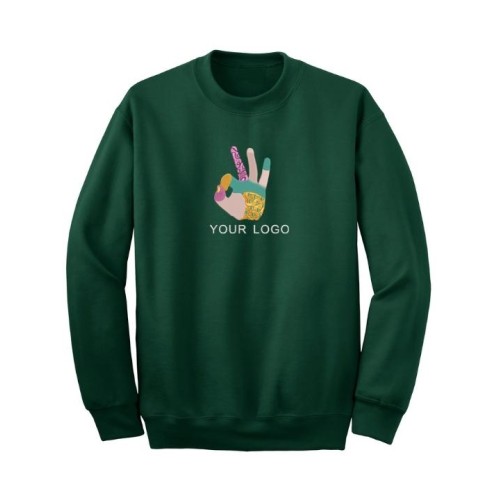 Crew Neck Forest Green Sweatshirt