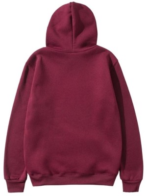Customised Maroon Hoodie