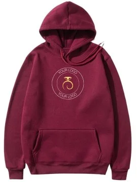 Customised Maroon Hoodie