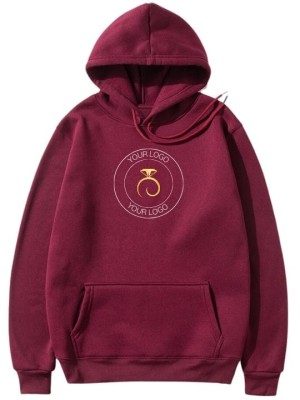 Customised Maroon Hoodie