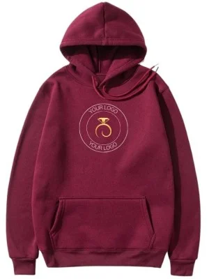 Customised Maroon Hoodie Customised Maroon Hoodie