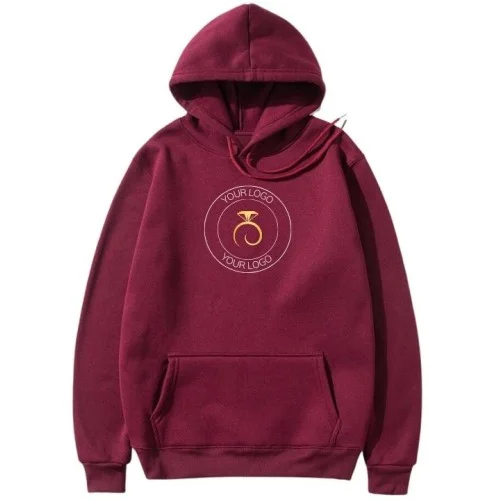 Customised Maroon Hoodie