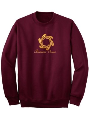 Round Neck Maroon Sweatshirt