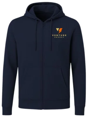 Personalized Full Zipper Hoodie Navy Blue Personalized Full Zipper Hoodie Navy Blue
