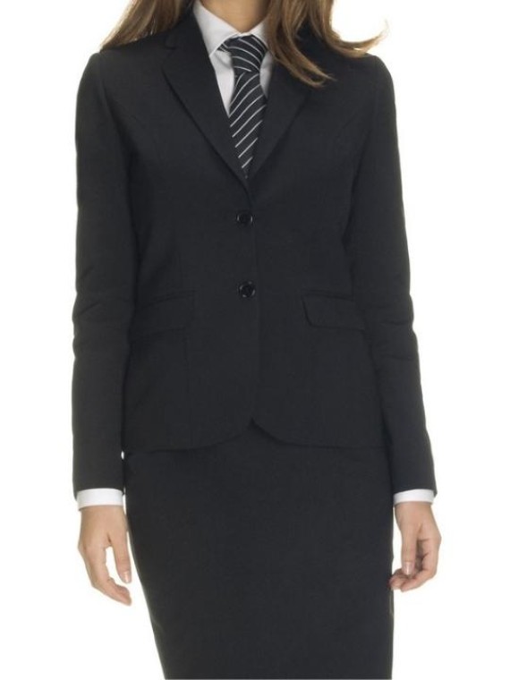 Black coat and skirt air hostess uniform