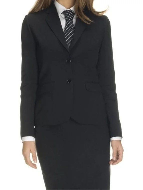Black Coat And Skirt Air Hostess Uniform