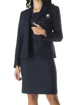 navy receptionist uniform coat and skirt