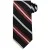 Executive Striped Tie Black And Red