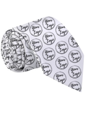 All Over Logo Customized Tie All Over Logo Customized Tie