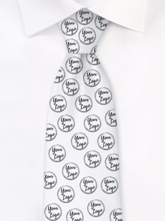 Logo Printed Neck Tie