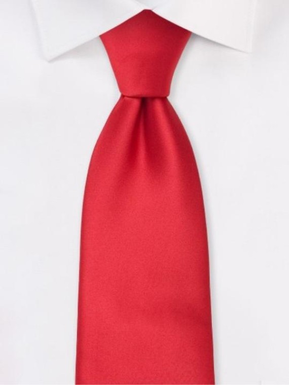 Monogrammed Red Tie