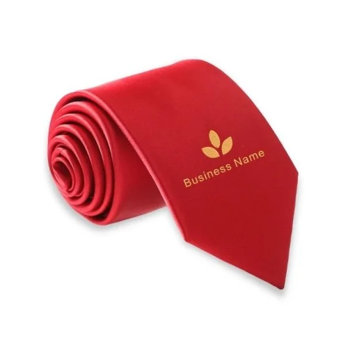 Monogrammed Red Tie