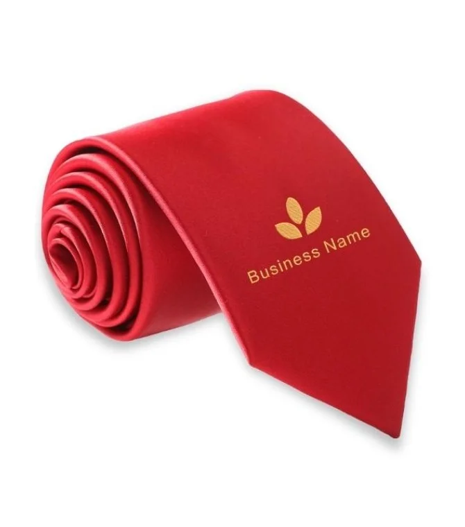 Monogrammed Red Tie Monogrammed Red Tie