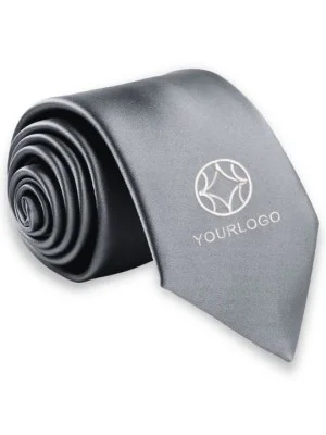Personalized Solid Grey Formal Tie Personalized Solid Grey Formal Tie