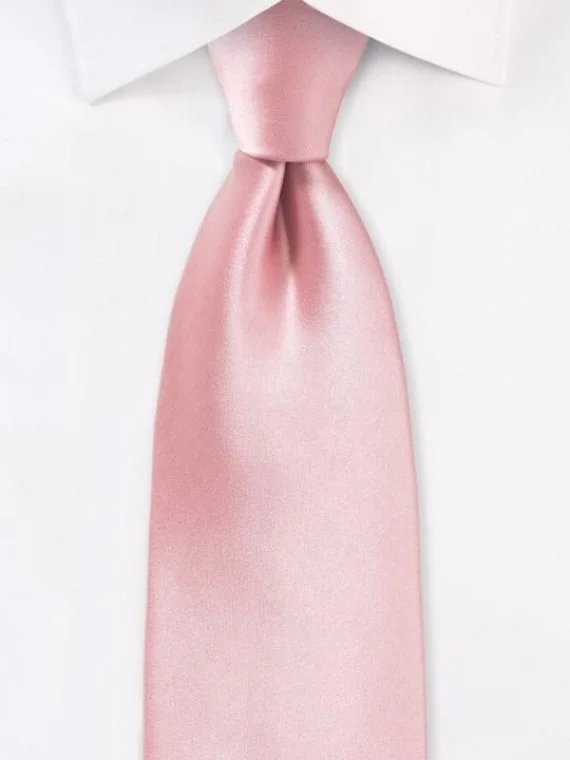 Personalized Solid Pink Formal Tie