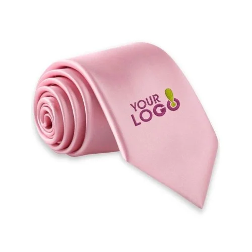 Personalized Solid Pink Formal Tie