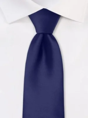 Personalized Solid Navy Blue Formal Tie Personalized Solid Navy Blue Formal Tie