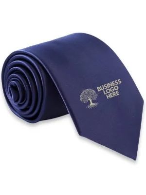 Personalized Solid Navy Blue Formal Tie Personalized Solid Navy Blue Formal Tie