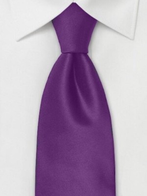 Personalized Solid Purple Formal Tie Personalized Solid Purple Formal Tie
