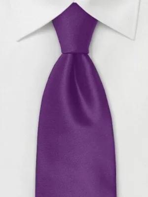 Personalized Solid Purple Formal Tie Personalized Solid Purple Formal Tie