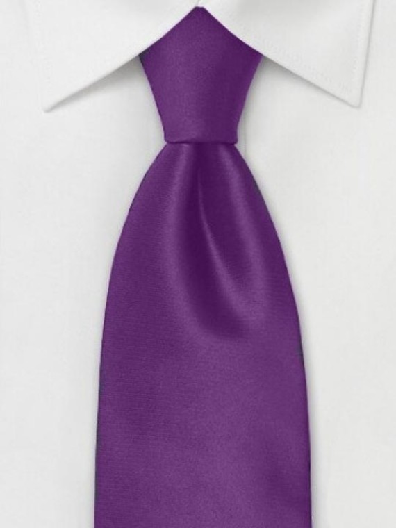 Solid Purple Necktie