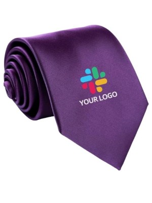 Personalized Solid Purple Formal Tie