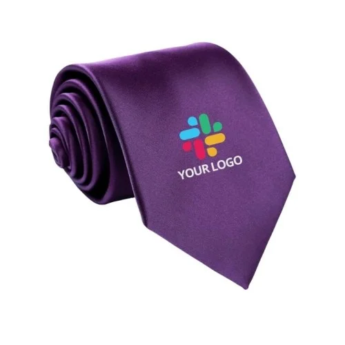 Personalized Solid Purple Formal Tie