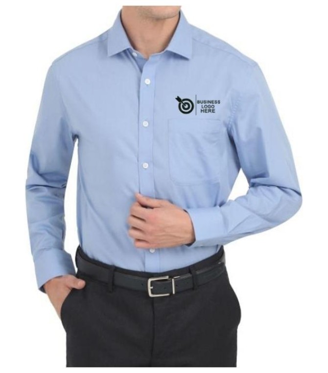 light blue uniform shirt