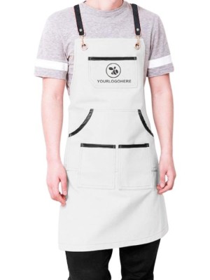 Personalized Cross-Back Apron with Logo 