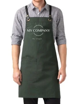 Professional Kitchen Apron Timber Green