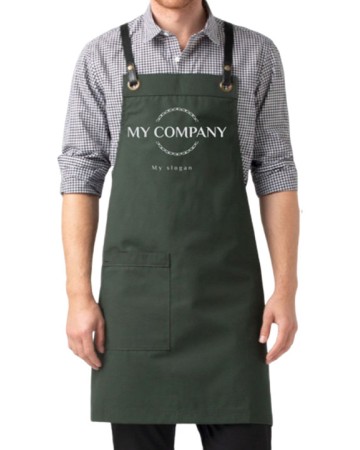 Professional Kitchen Apron Timber Green Professional Kitchen Apron Timber Green
