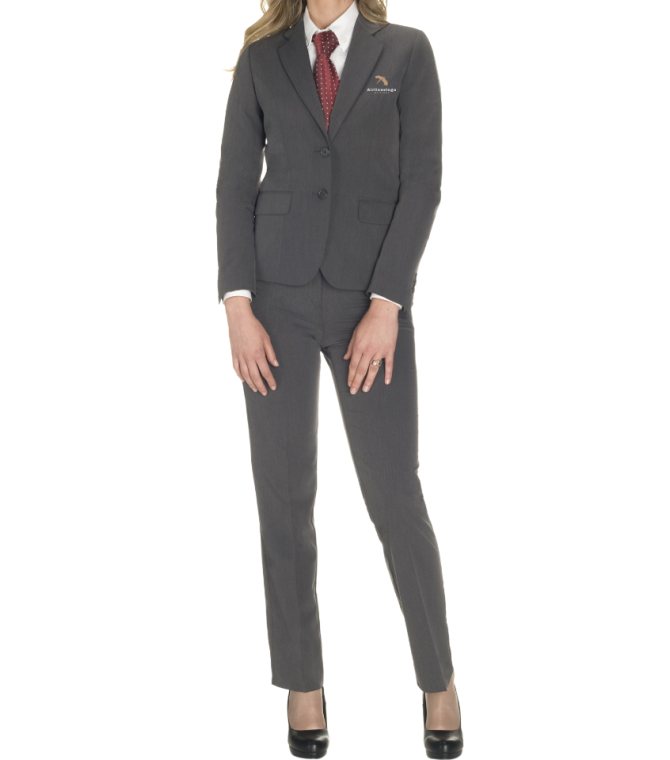 Custom grey lady suit with trouser