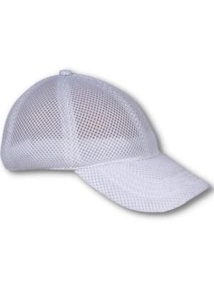 Custom logo Airy Mesh Baseball Cap White