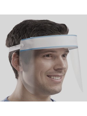 Blue Full Face Shields 7.5x13 Inch