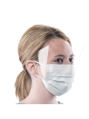 Face Mask Attached Shield